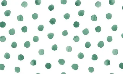 ESSENZA DOTS | Carta da parati pois su misura - Colore 4 Verde